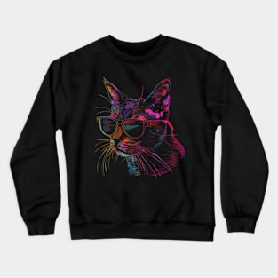 In Pursuit of Cat Rainbow Crewneck Sweatshirt